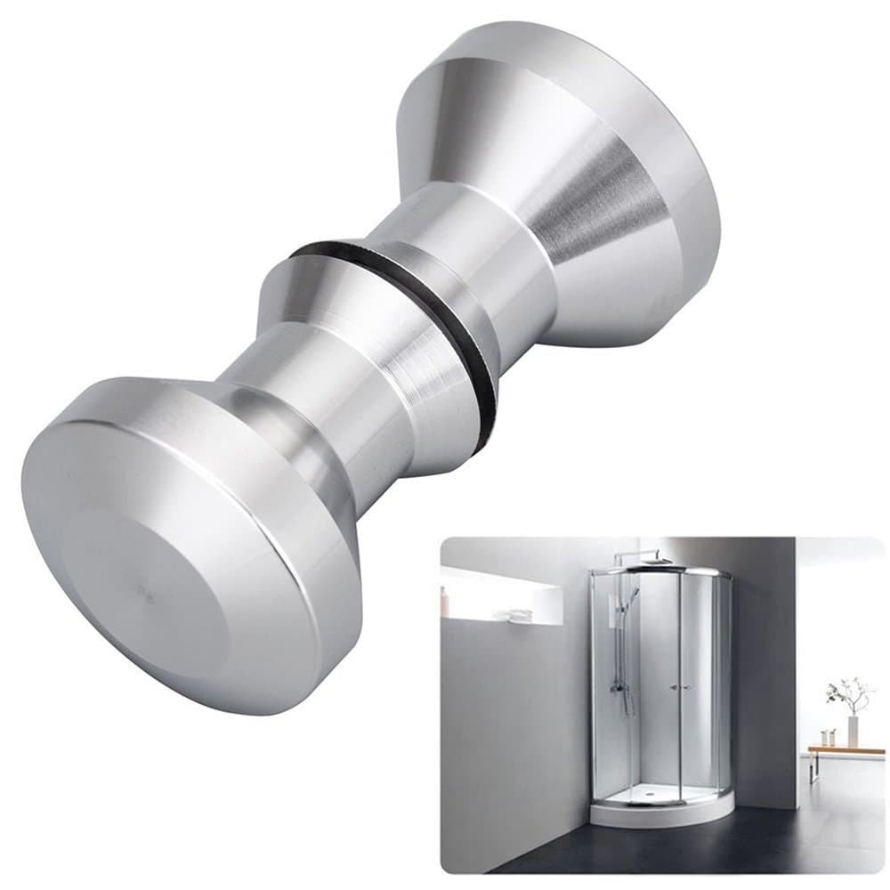 Tencro Shower Door Handle Knob Polished Solid Stainless Steel Handle Screen Round Bathroom Door Knob (30mm)