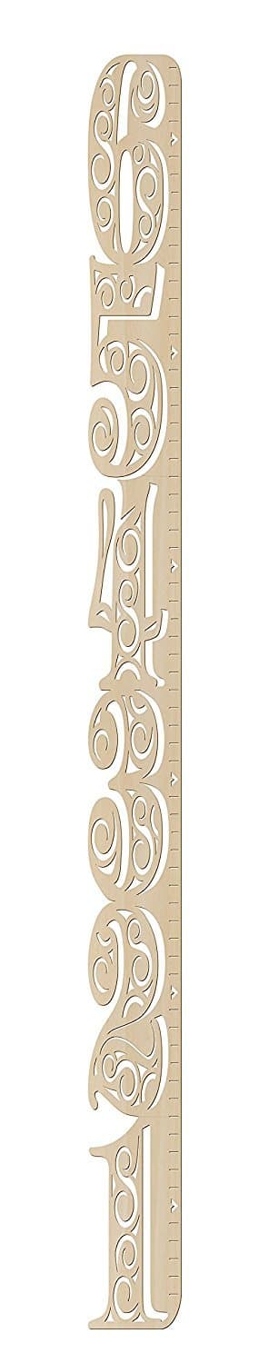 DIY Wooden Swirls Growth Chart