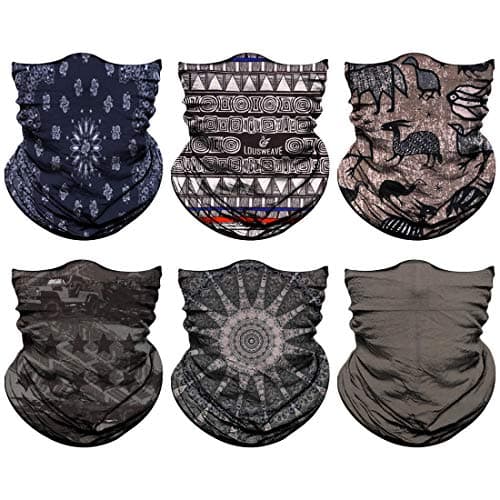 Neck Gaiter, Magic Headband Sport Headwear Elastic Face Mask Bandana Scarf UV Resistence Balaclava, Headwrap Helmet Liner for Men and Women - Cycling, Fishing, Running, Hiking, Camping