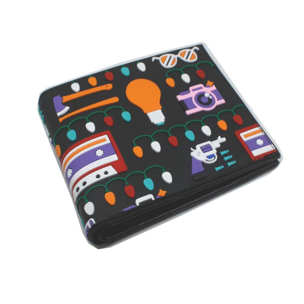 TV Stranger Cosplay Things Short Cartoon Wallet Purse (A)