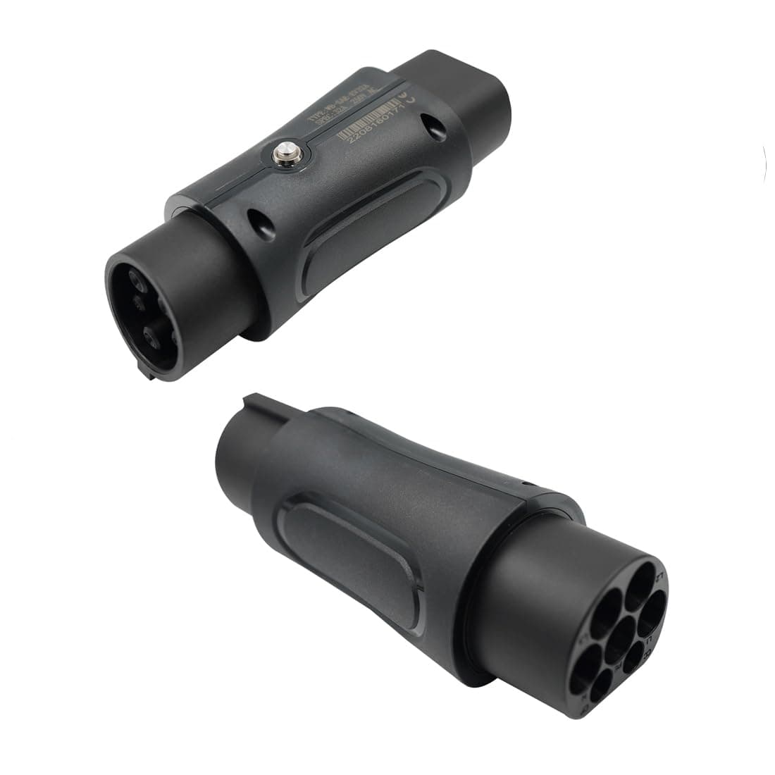 Type 2 to Type 1 Ev Charging Cable Car Charger Adapter - 32A 7.2 kW Type 2 (Power supply side) to Type 1 (car port)- 1-Phase Black Connector With Protective Case