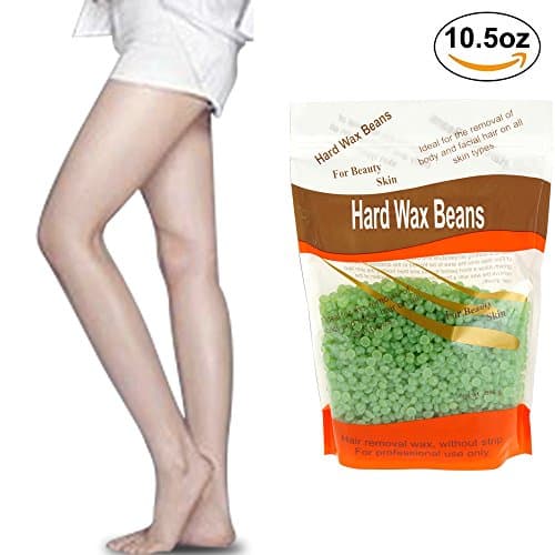 Hair Remover Wax Beans，Natural Hot Film Stripless Full-Body for Man and Woman Facial Arm Legs and Sensitive Areas Depilatory Wax