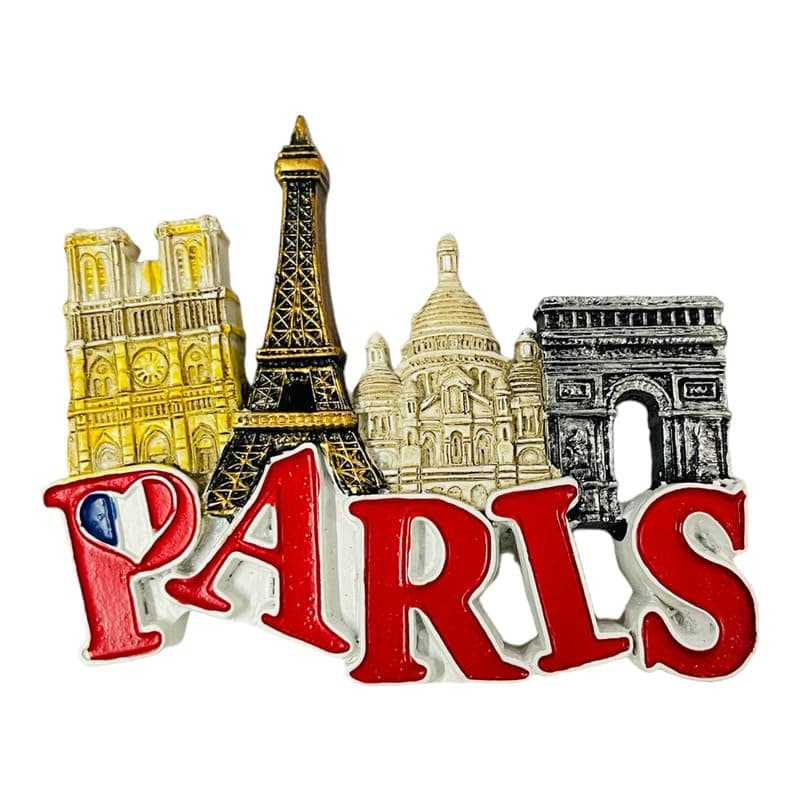 Moira 3D Resin Magnet for Fridge Decoration Travel Souvenir Paris