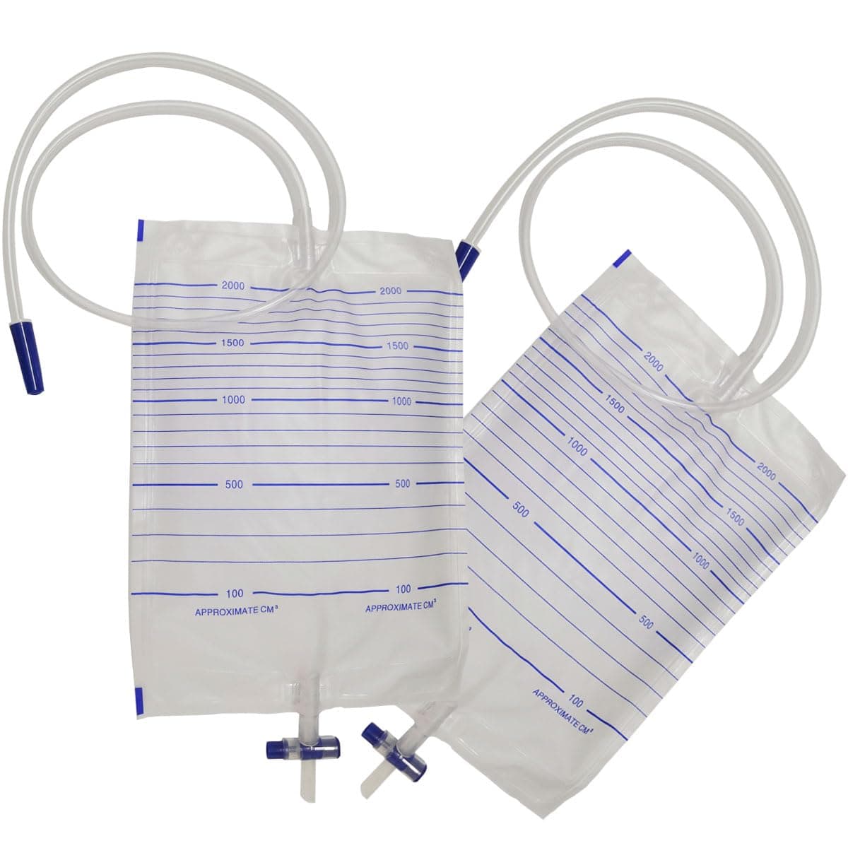 10 Pcs Urine Drainage Bags Catheter 2000ML