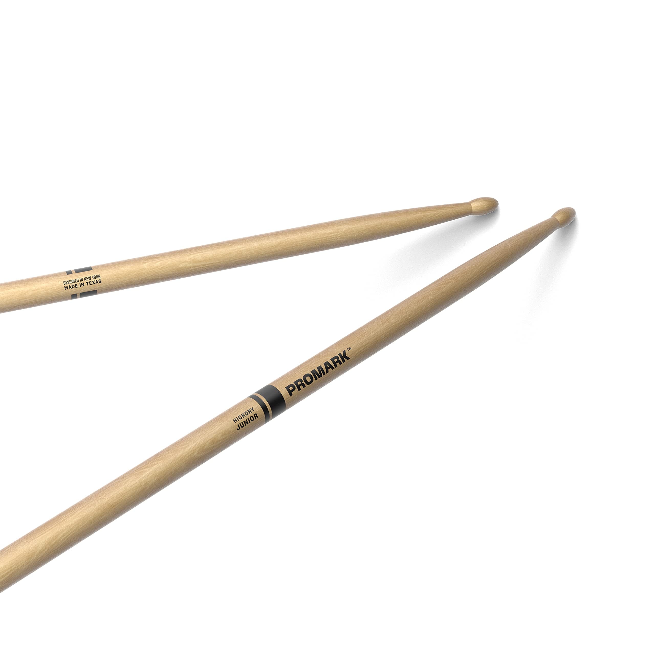 Hickory JR Junior Wood Tip Drumstick, Lacquer, Wood Tip, One Pair