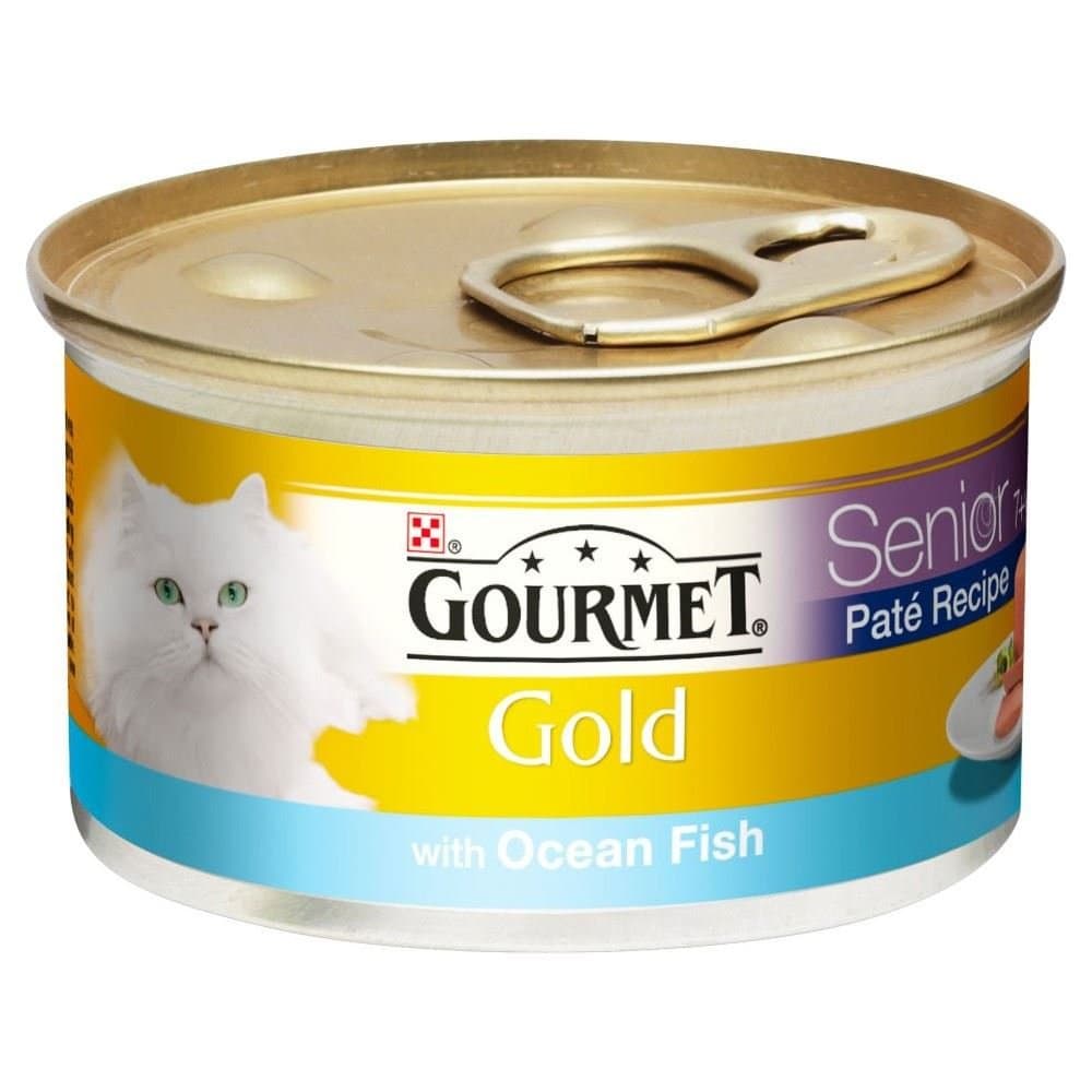 Gourmet Gold Senior Pate Recipe with Ocean Fish (85g) - Pack of 6