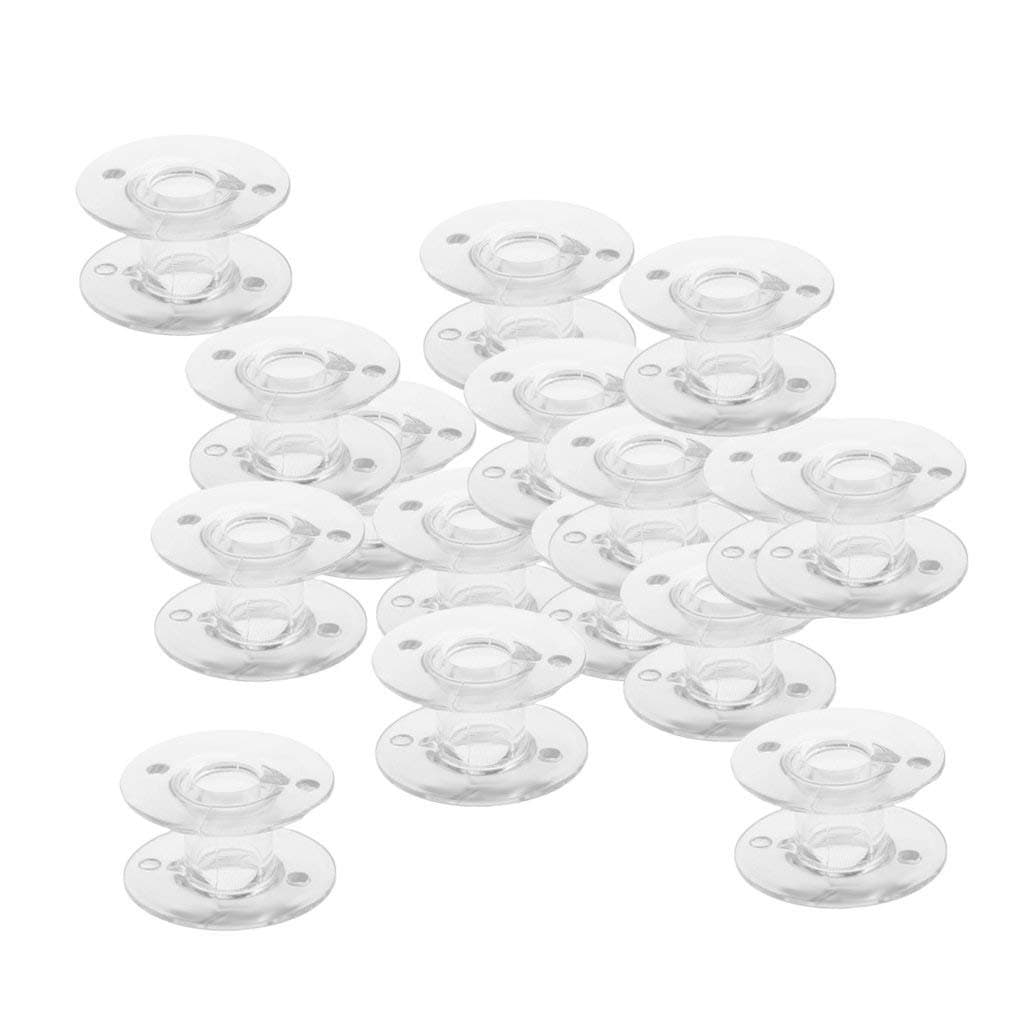 Rajesh Bobbins (Made in Taiwan) for Any Automatic homeuse Sewing Machines (Singer/USHA/Brother/Rajesh) (24 Bobbins)