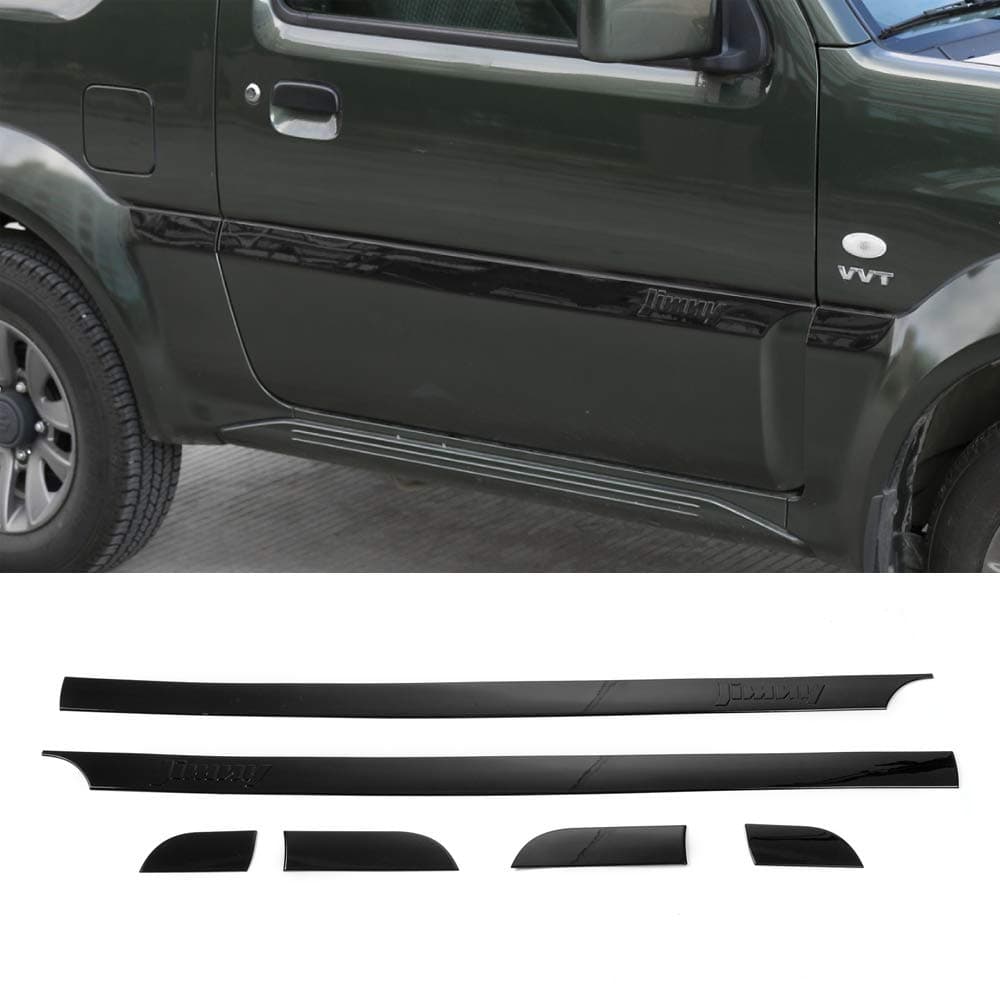 Nkcar Black ABS Door Edge Strip 6pcs for Suzuki Jimny 2007-2017