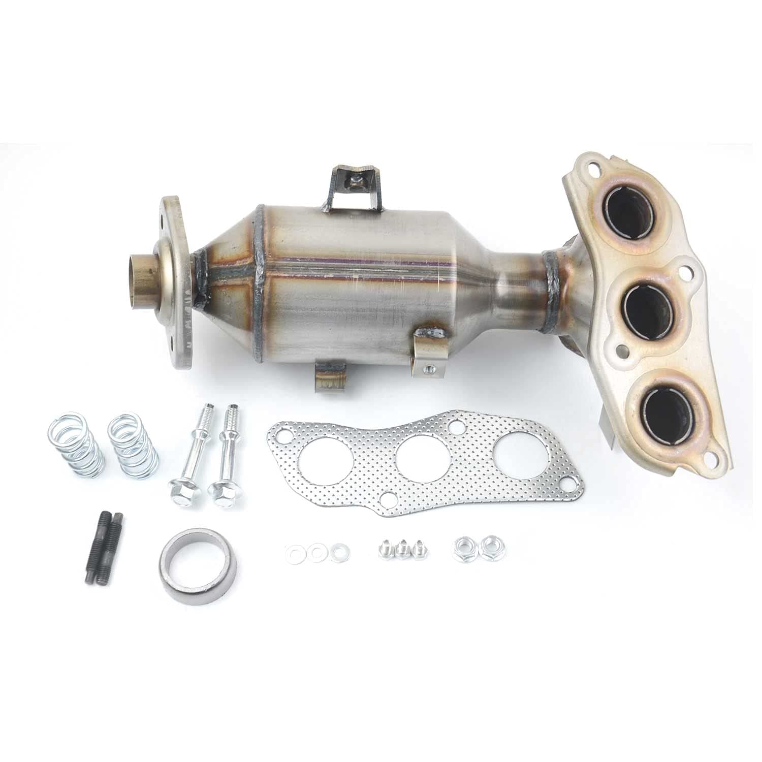 ZHUQUE Catalytic Converter with Gasket Kit 0342L5 0342.K8 1714040030 17140-0Q010 C1 PM, PN_ 1.0/107 1.0 / Aygo 1.0