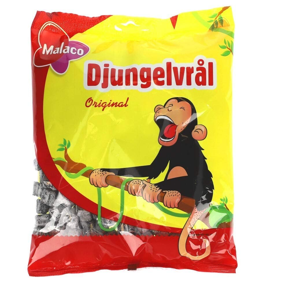 Malaco Djungelvrål Swedish Jungle Roar 450g / 15.87 Oz (Soft Salty Licorice)