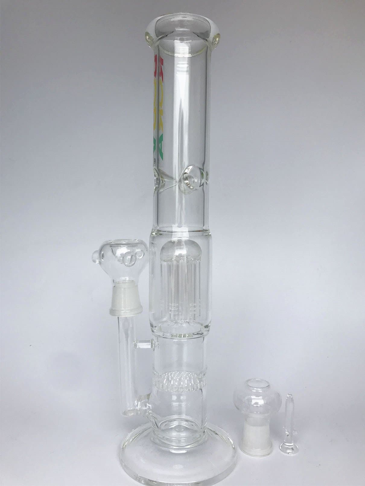 Sunshine Glass Recycler Glass Bongs Oil Rig Height 13.4in Water Pipe Glass with Bowl