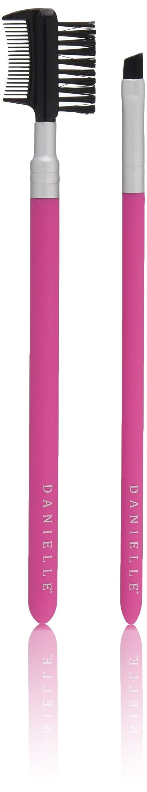 Danielle Creations Soft Touch Make-Up Brow Comb/Definer Duo, Pink