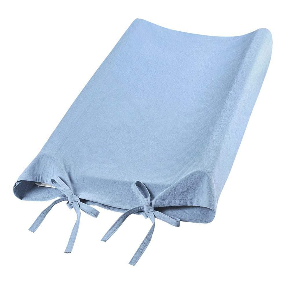Baby Changing Pad Cover for Girls and Boys, Soft Breathable Newborn Infant Changing Table Cover for Diaper Changing Mattress(Blue)