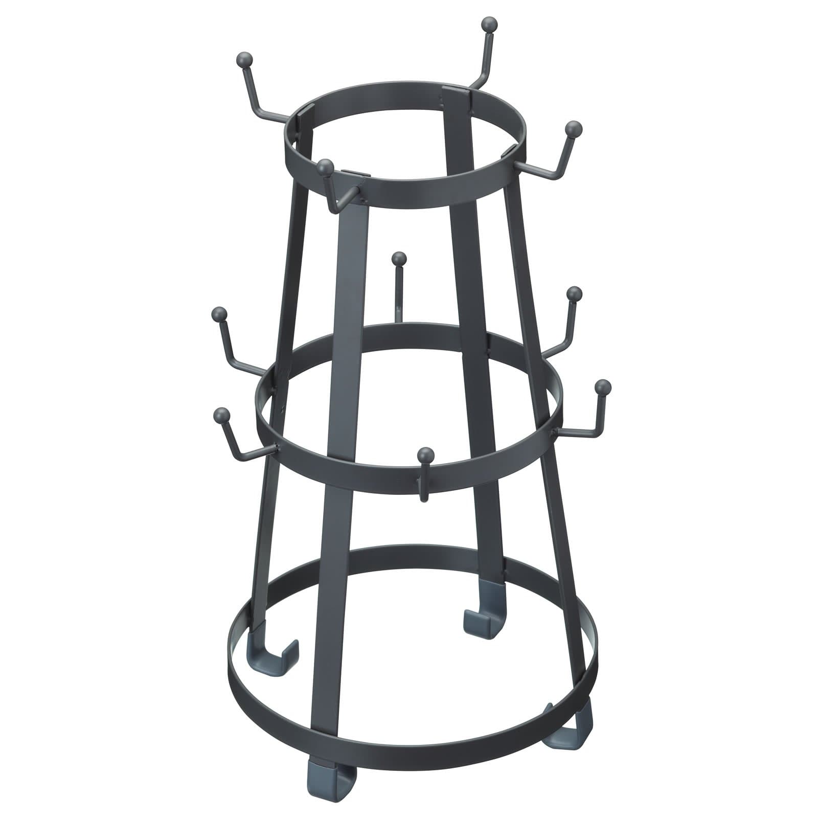 Living Nostalgia Mug Tree, Grey, 34 x 18.5 cm