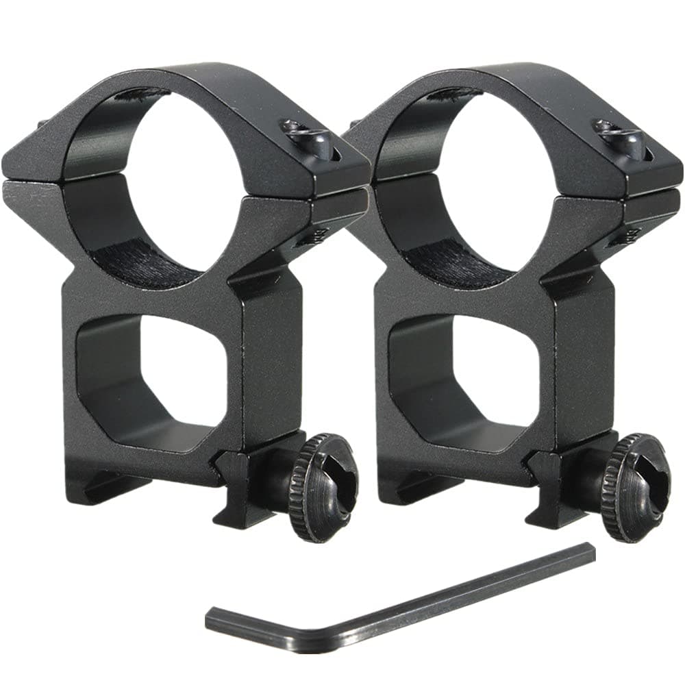 2Pcs 1" Scope Rings, High Profile Scope Mounts for 20mm Picatinny/Weaver Rail