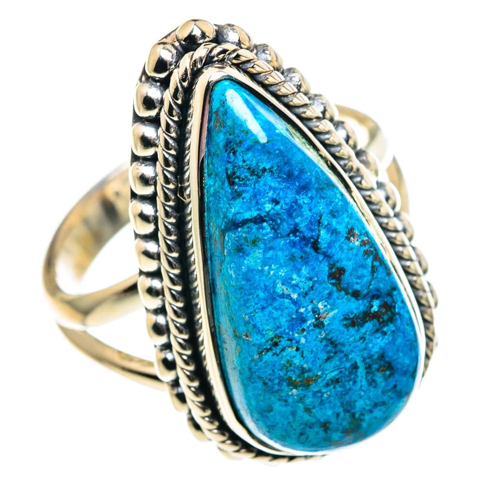 Ana Silver Co Chrysocolla Ring Size 7 (925 Sterling Silver) - Handmade Jewelry, Bohemian, Vintage RING91886