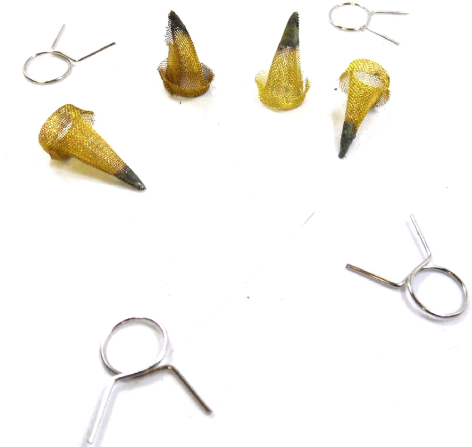 45604 Siphon Fed Spray Paint Gun Lock-On Brass Mesh Paint Strainer 4 Pack