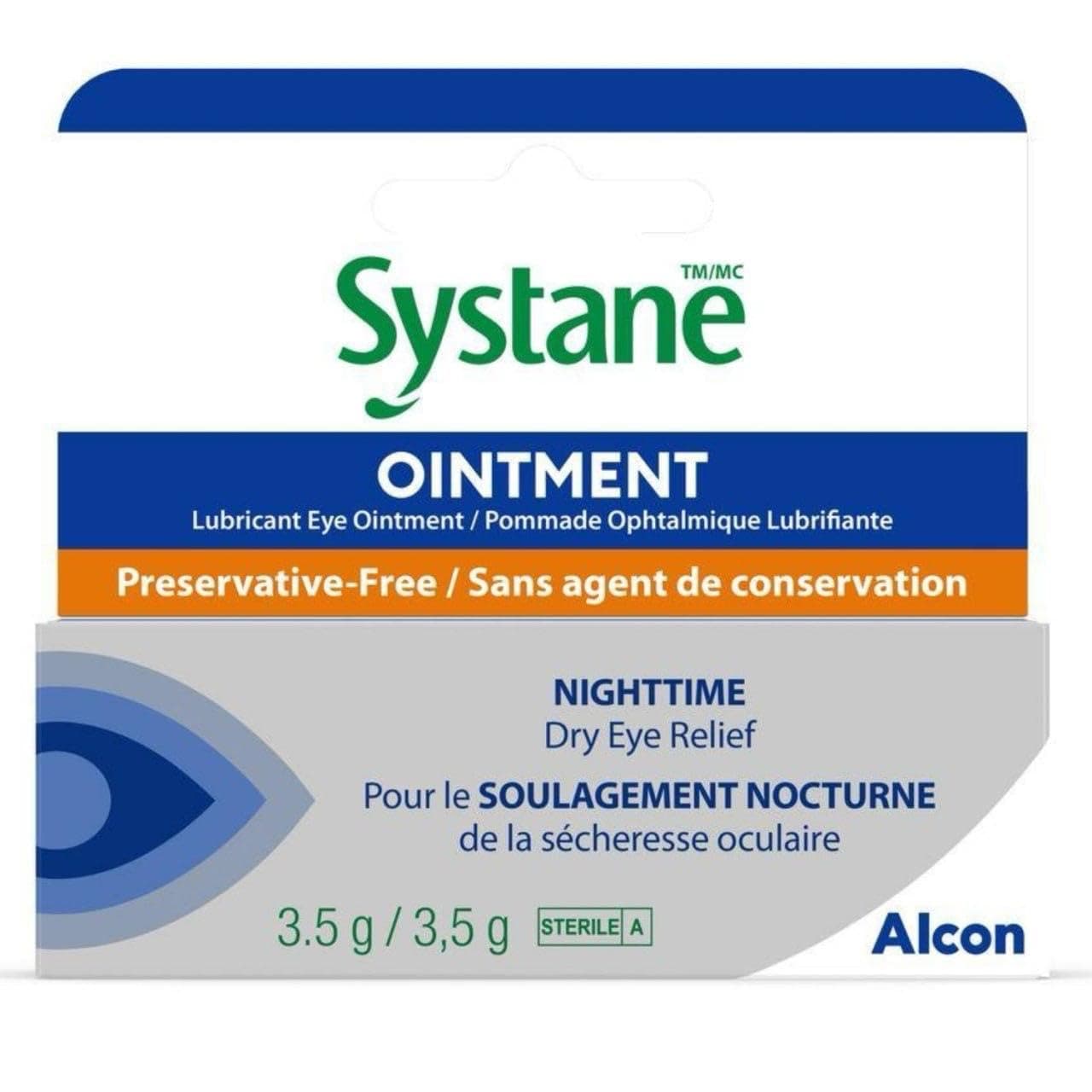 Systane Nighttime Lubricant Eye Ointment-0.123 oz, 3.5g (Pack of 3)