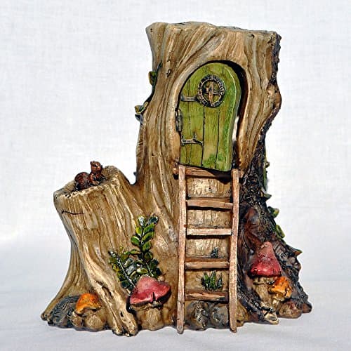 Hollow Wood Hut for Miniature Garden, Fairy Garden