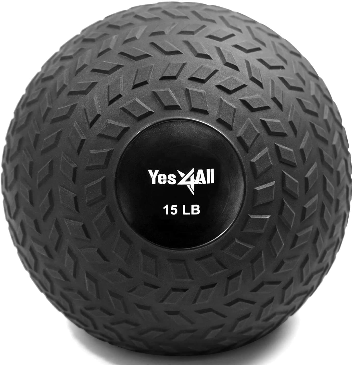 Yes4All Medicine Balls Weight Slam Balls 4.5kg, 6.8kg, 9kg, 11.3kg, 13.6kg, 18kg No Bounce Rubber Exercise Ball - Black, Blue, Teal, Orange & Glossy for Strength Training, Power, MMA Boxing Gym Weight