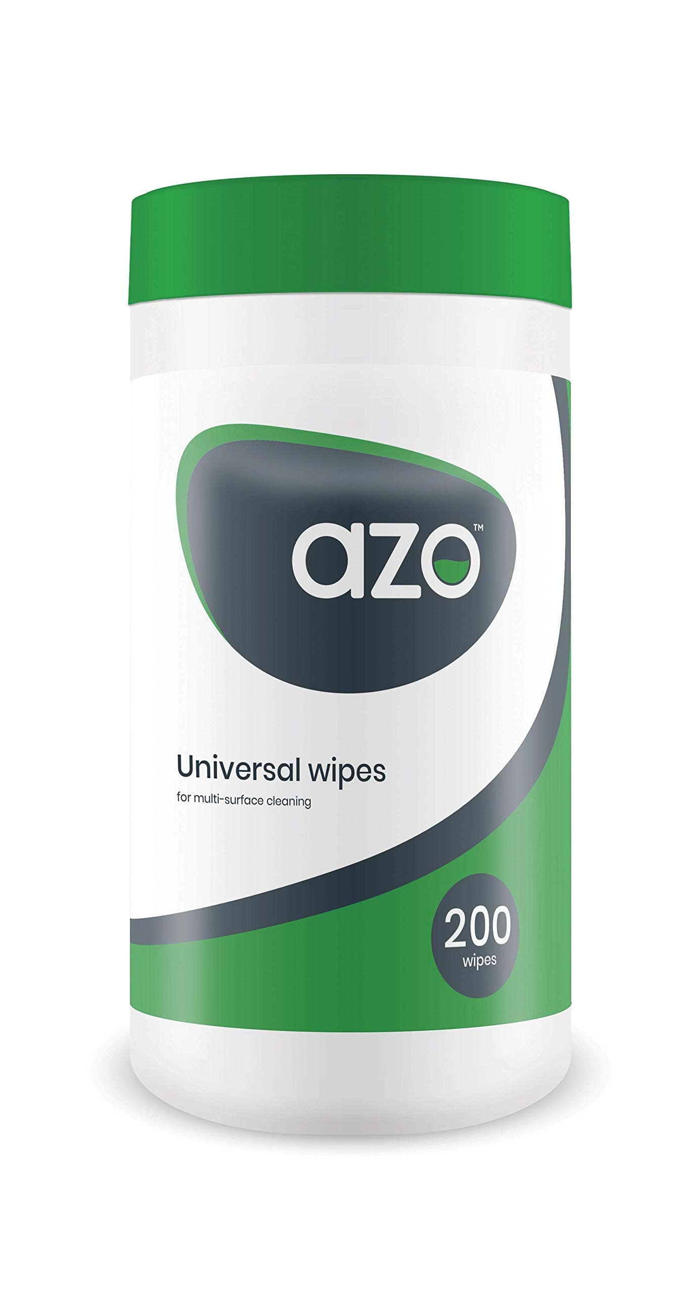AZO Max Alcohol Free Hard Surface Wipes, Tube (200 pcs)
