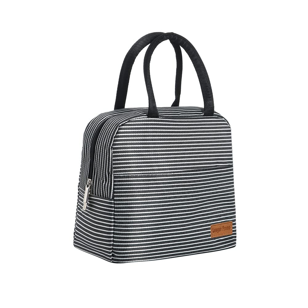Lunch Bag Large Reusable Insulated Lunch Bags for Women Men Tote Bag Adult Lunch Box Organizer Holder Container (Strip)