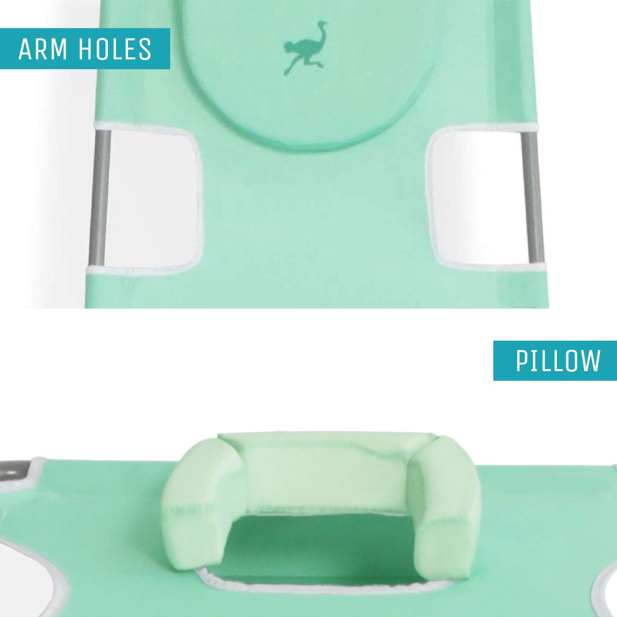 Ostrich Chaise Lounge