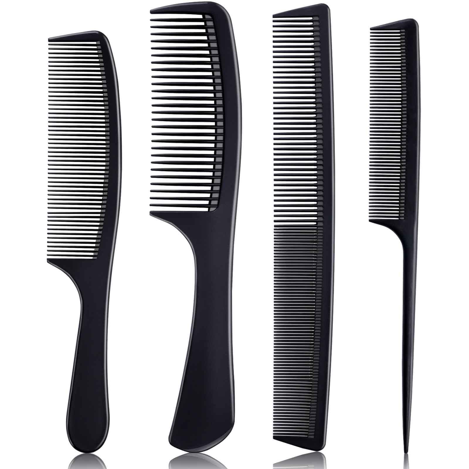 Professional Comb Set Black， Fine Pro Tail Combs, Dresser Hair Comb Styling Comb