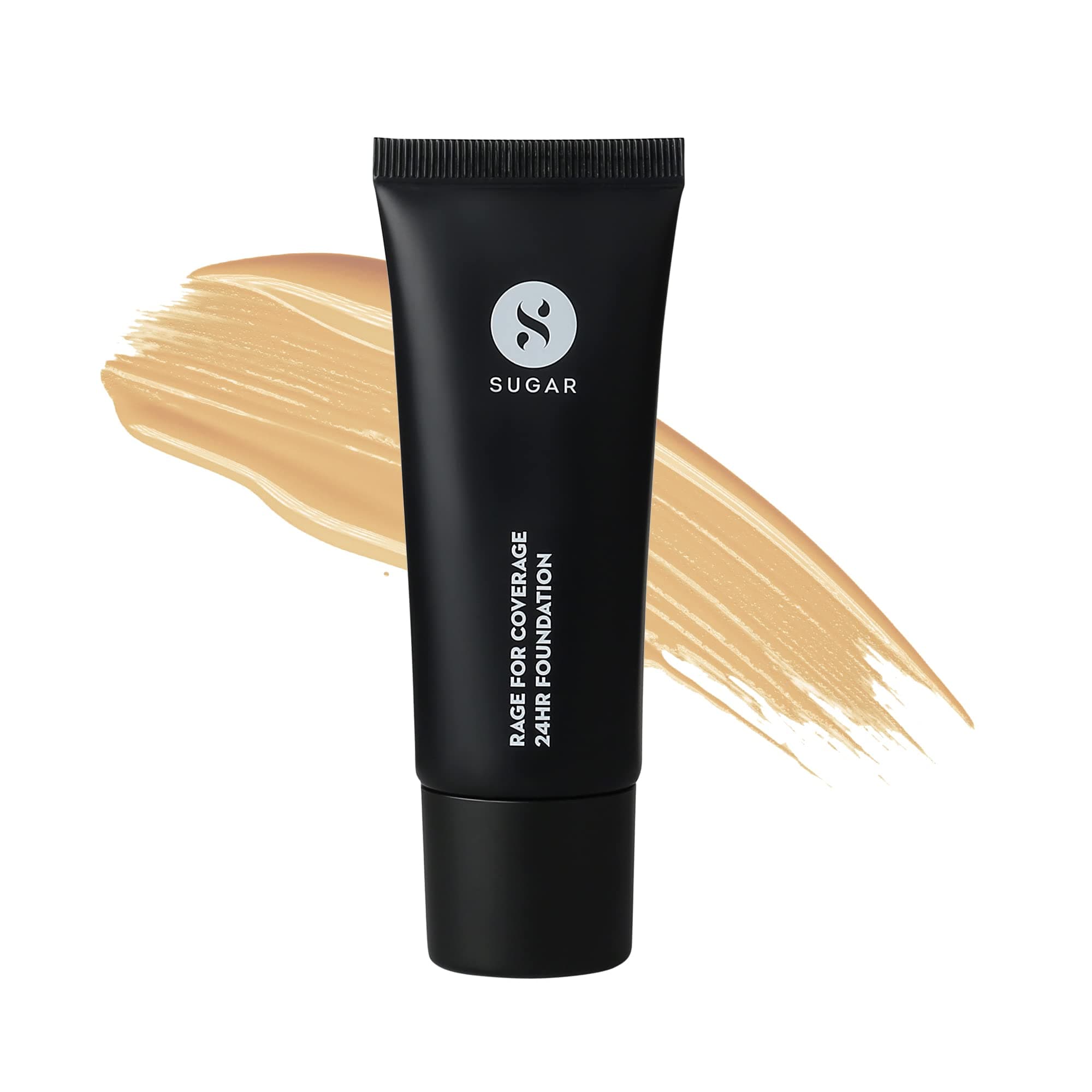 SUGAR CosmeticsRage For Coverage 24Hr Foundation - 32 Cortado | Medium, Golden Undertone - 25 ml | Full Coverage, Ultra Creamy Longlasting Foundation