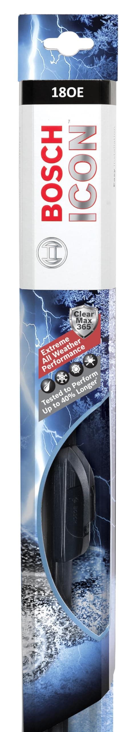 Bosch ICON 18OE Wiper Blade, Up to 40% Longer Life - 18 (Pack of 1)