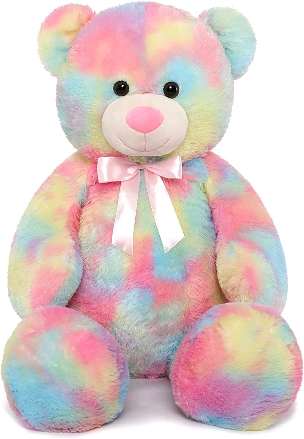 Giant Stuffed Animal Plush Rainbpow Teddy Bear