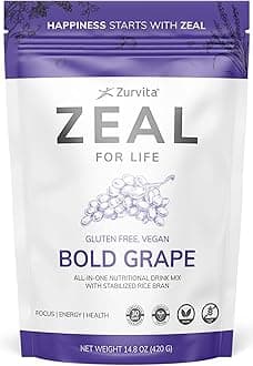 Zeal for Life - Bold Grape Flavor - Daily Nutritional Supplement for Vitality, Immunity, & Overall Wellness - 30-Day Wellness Bag, 420 Grams