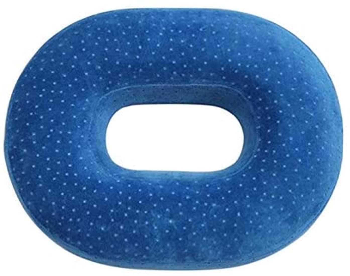 life hall Donut Seat Cuahion Memory Foam Orthopaedic Surgical Riushion Reduces Sciatica Relief, Tng Donut Cailbone, Coccyx Post Natal and Post Surgery Pain Relief & Comfort (Blue)