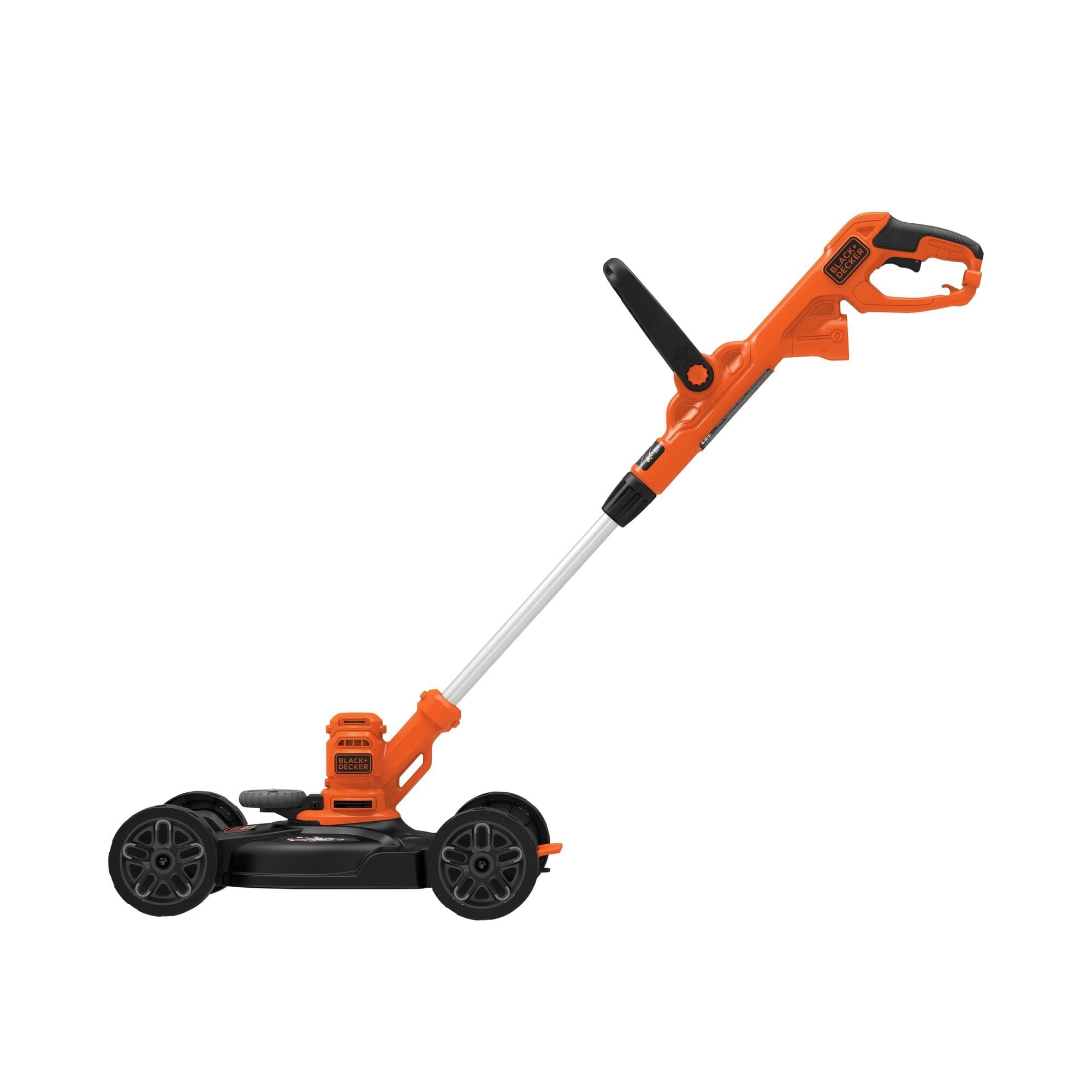 BLACK+DECKER Electric Lawn Mower, Weed Eater and Edger 3-in-1 Combo, Corded 12-Inch 6.5 Amp Electric Weed Wacker and Compact Push Mower (BESTA512CM)