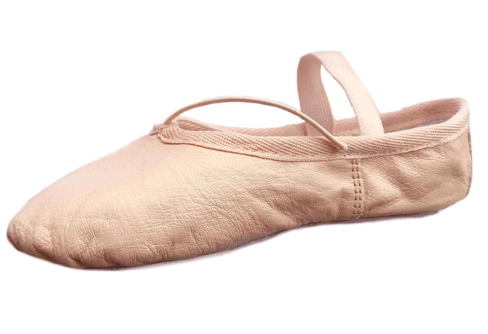Ballet Shoes Girls Leather Ballet Flats Ballerina Dance Shoes Gymnastic Yoga Dancing Slippers Full Sole Ballet Pumps for Kids Children
