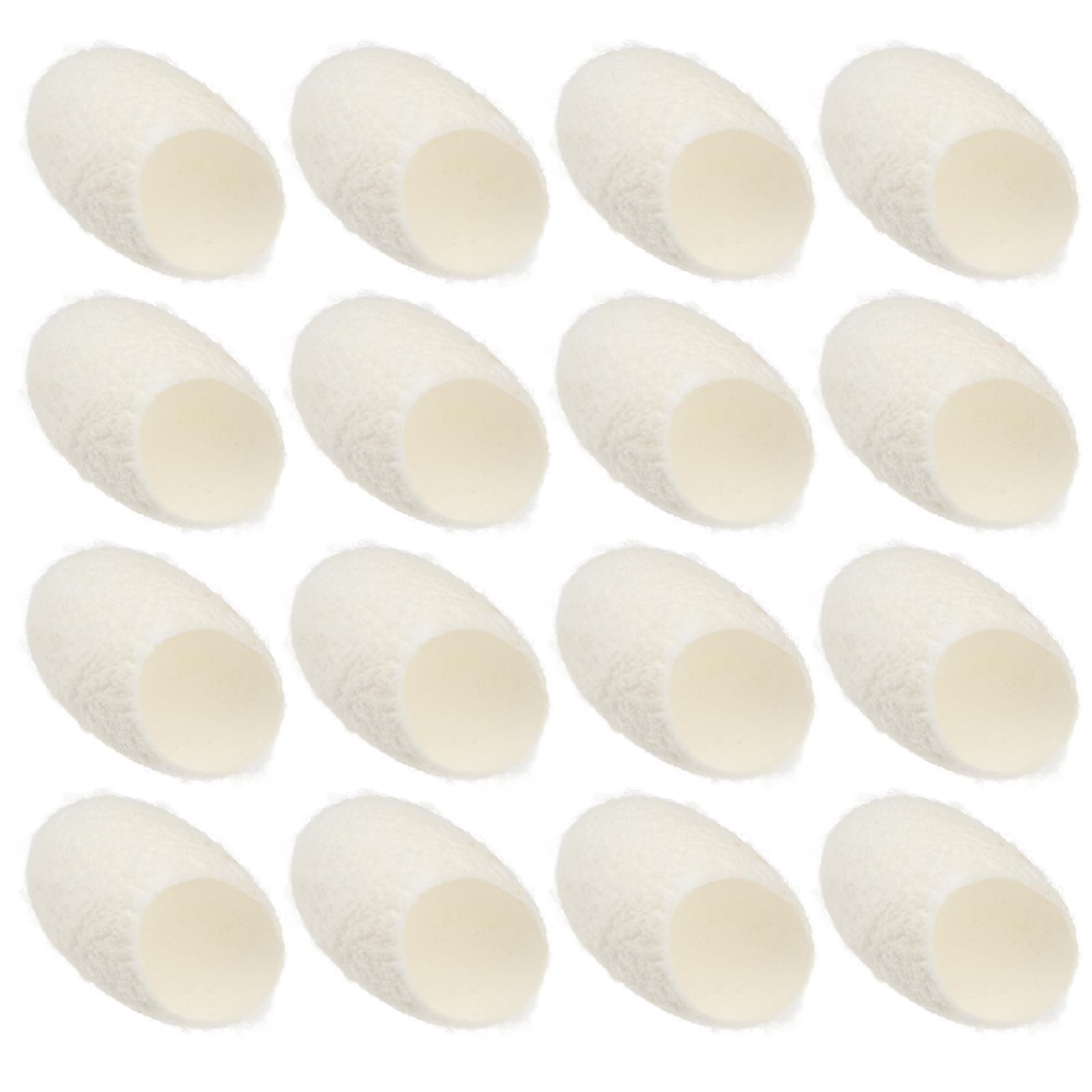 Minkissy 100pcs Organic Natural Silk Ball Cocoons Facial Cleanser Balls Beauty Care Tool for Women Girls