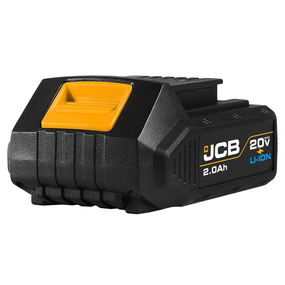 Tools - 20V Lithium-Ion Battery 2.0Ah With Charge Remaining Indicator - For Jcb 20V Power Tools - Drill, Jigsaw, Recip Saw, Circular Saw, Multi Tool, Miter Saw, Angle Grinder, LED Work Light