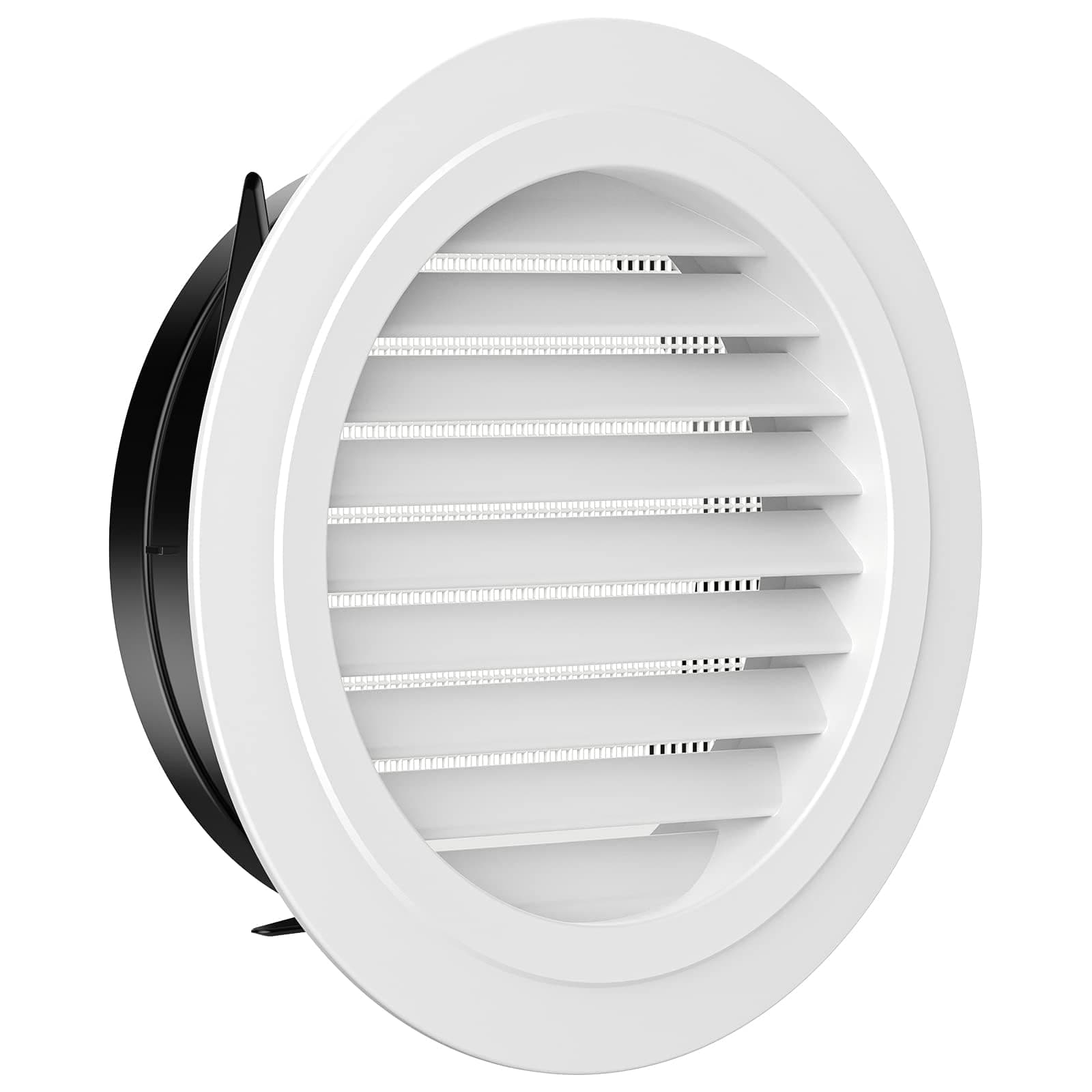 Hon&Guan 8'' Soffit Exhaust Vent, 8 Inch Round Wall Vent Cover for Bathroom Office Home (ø200mm)