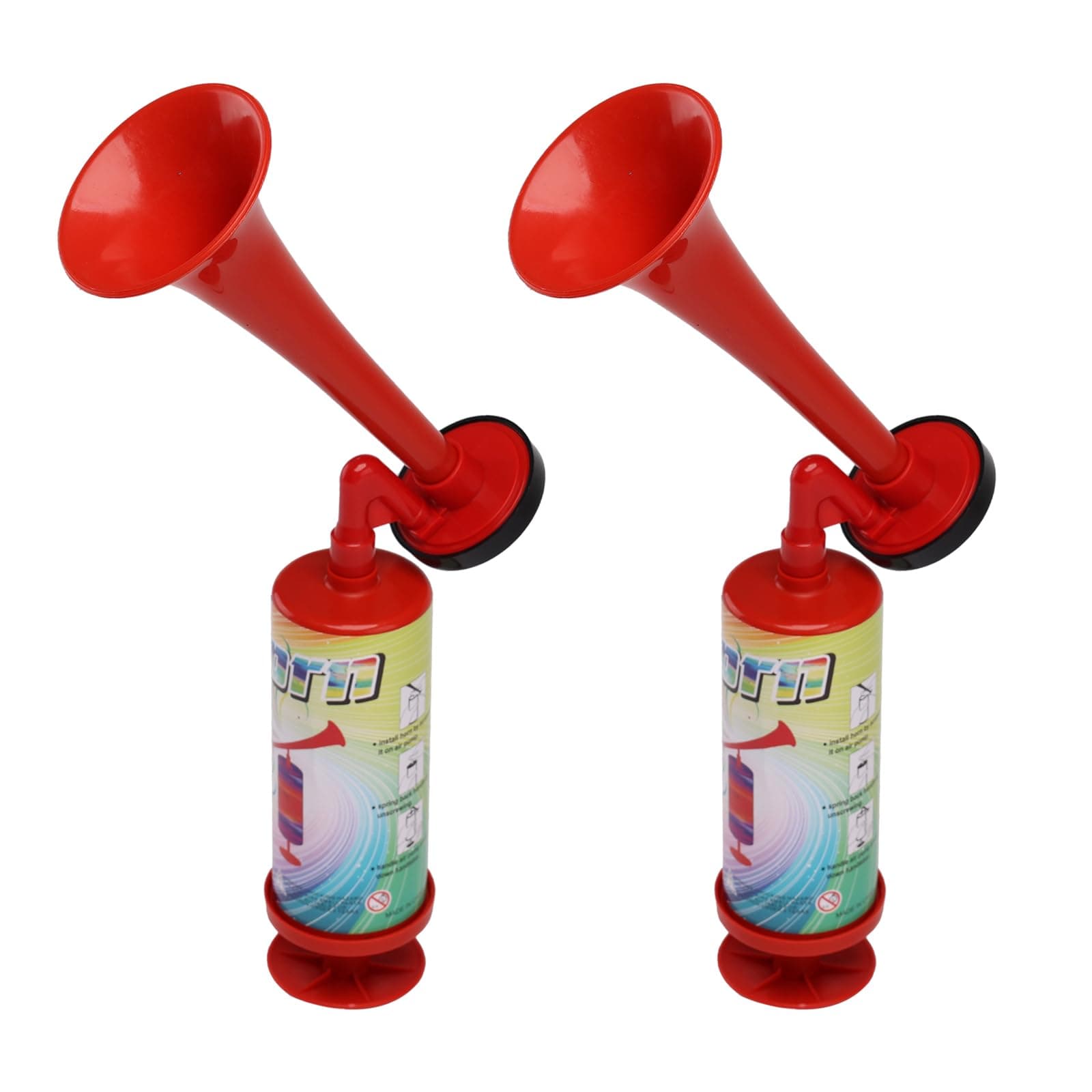 Boat Air Horn Air Horns for Safety for Wild Animals Portable Air Pump Horn Sports and Marine Signal Safety Horn Party Air Horn(ABS large handheld horn 2PCS)