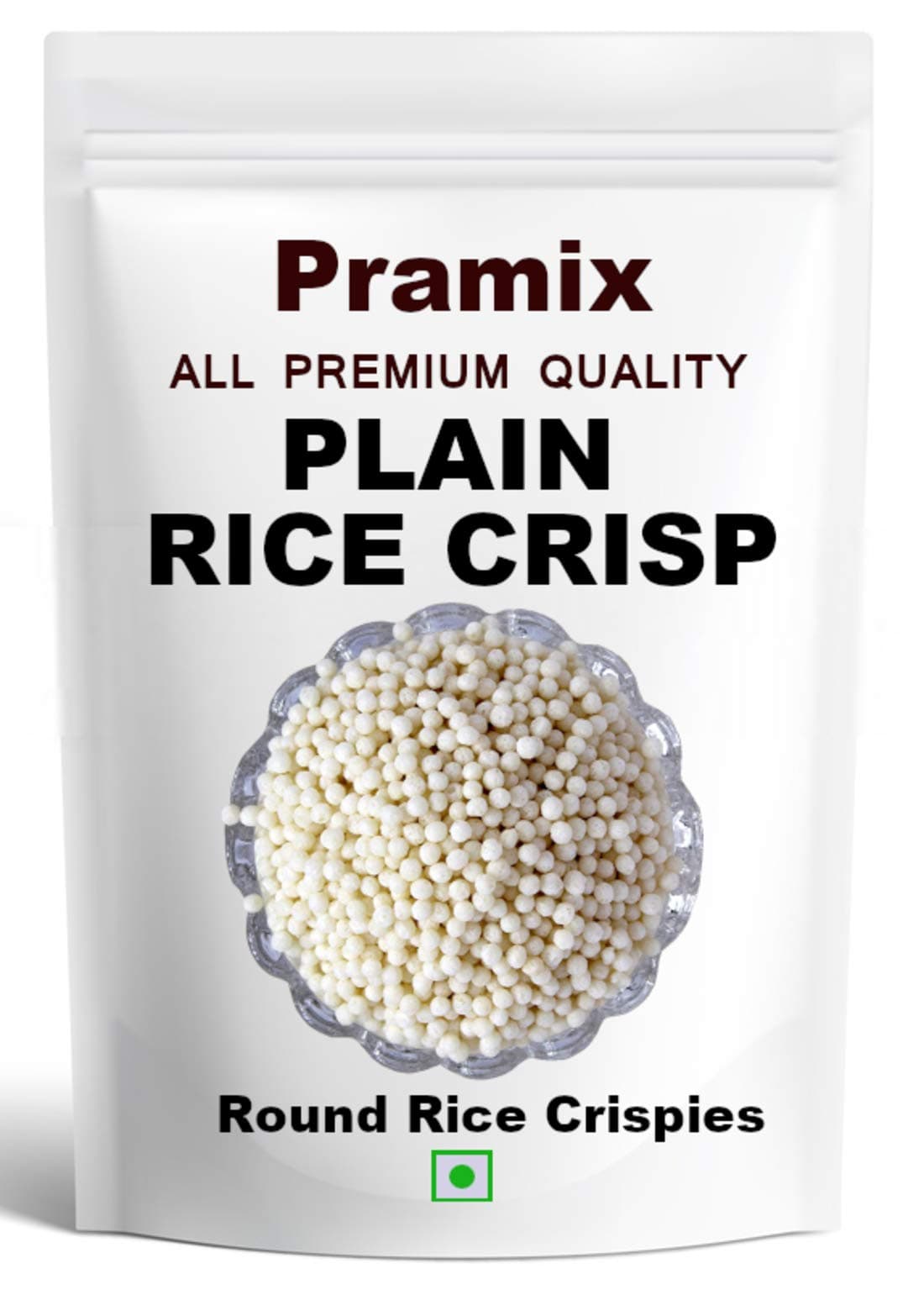 Pramix Plain Rice Crispies(Round Shape 2mm-3mm),200gm