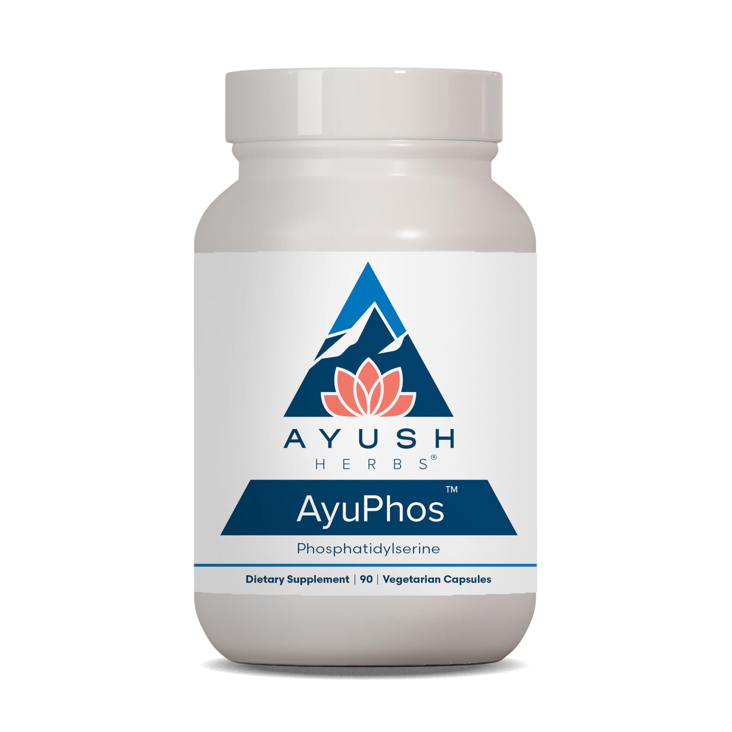 AyuPhos - Phosphatidylserine Supplement for Men & Women, Soy-Free Phosphatidyl Serine, Brain, Memory, & Cognitive Support for Adults, 200mg Per Pill - 90 Vegetarian Capsules (1 Count)