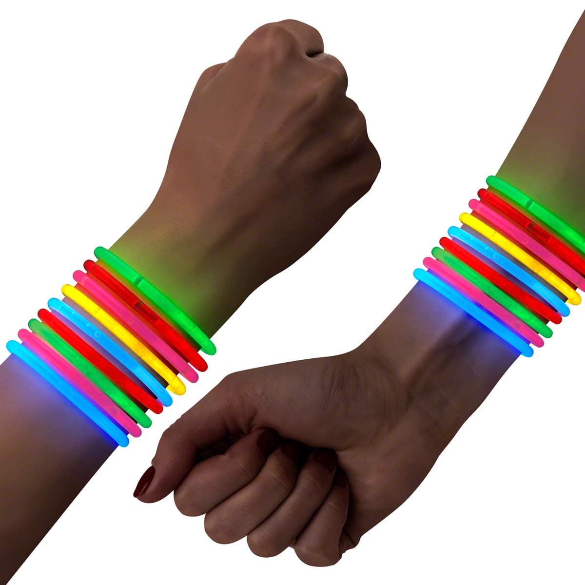 FlashingBlinkyLights 300 8" Glow Stick Bracelets Wholesale Pack