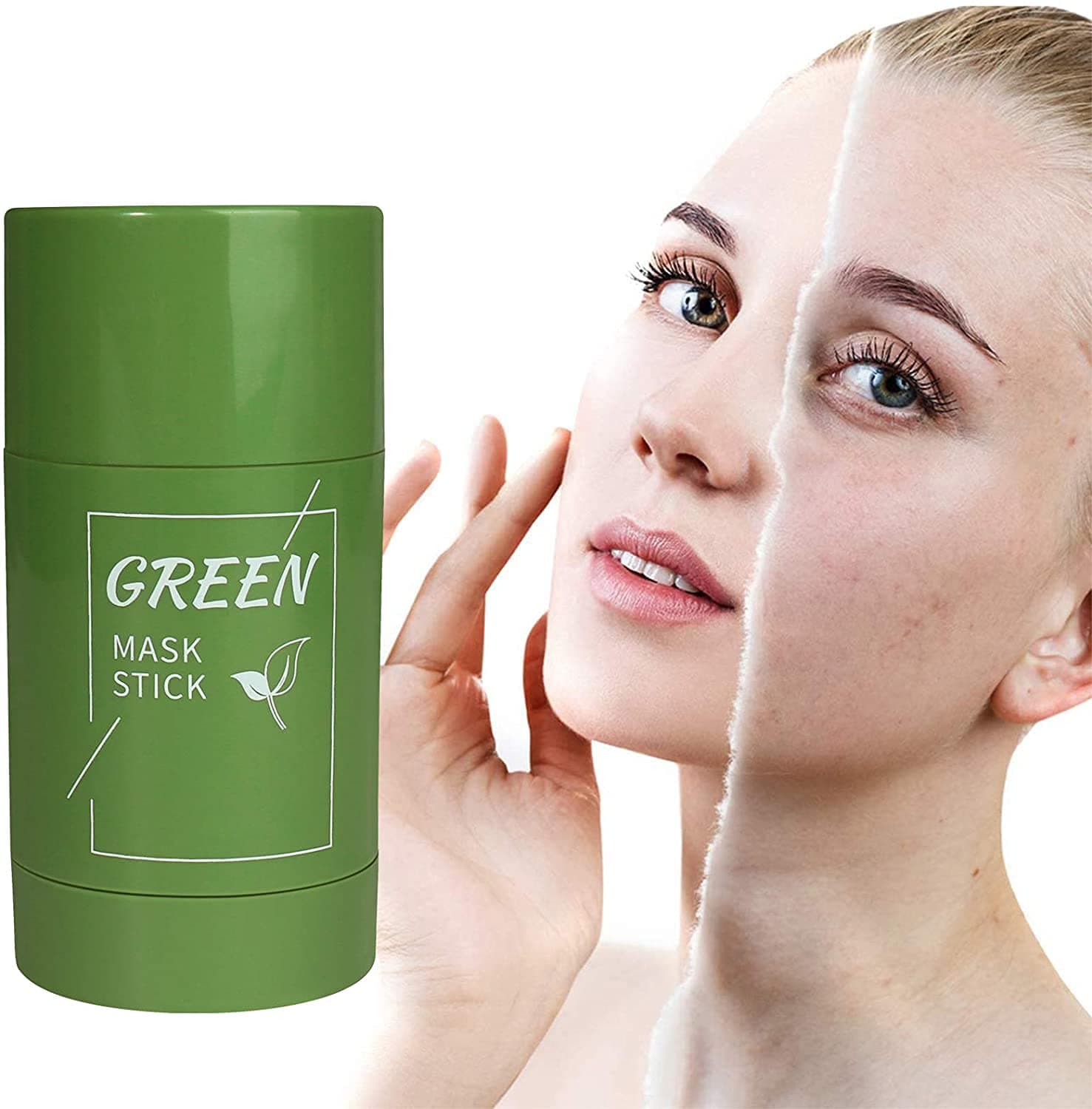 Green Tea Purifying Clay Face Mask,Face Moisturizes Oil Control, Deep Clean Pore, Improves Skin,for All Skin Types Men Women