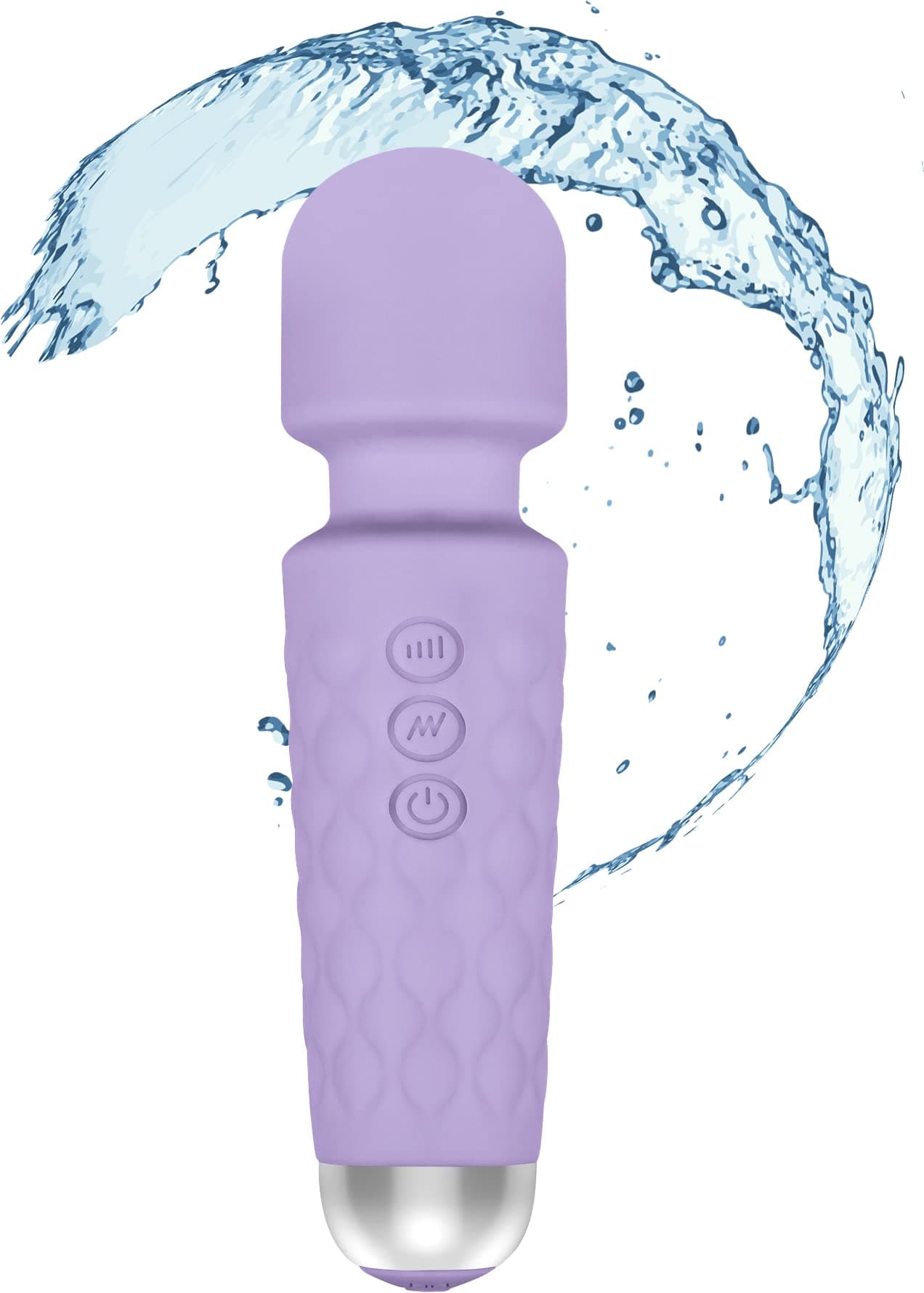 Upgraded Rechargeable Waterproof Handheld Cordless Back Neck Shoulder Back Sports Recovery Muscle Aches,[6 * 1.5 INCH], Purple