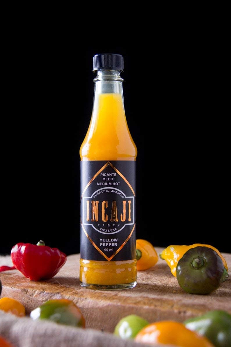 Yellow Pepper Aji Chili Sauce - Yape Gourmet Peruvian Inca - 3 Oz Bottle - Product of Peru