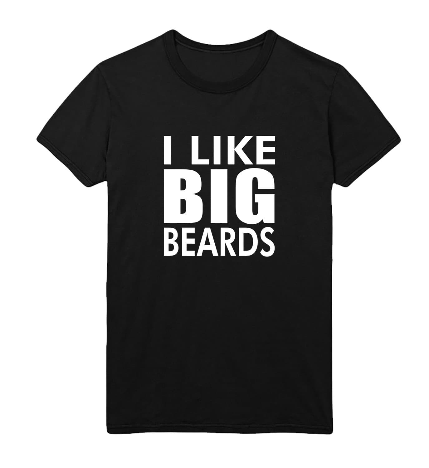 MYMERCHANDISE I Like Big Beards and I Cannot Lie Men Men's T-Shirt 100% Cotton Black Shirt Mens
