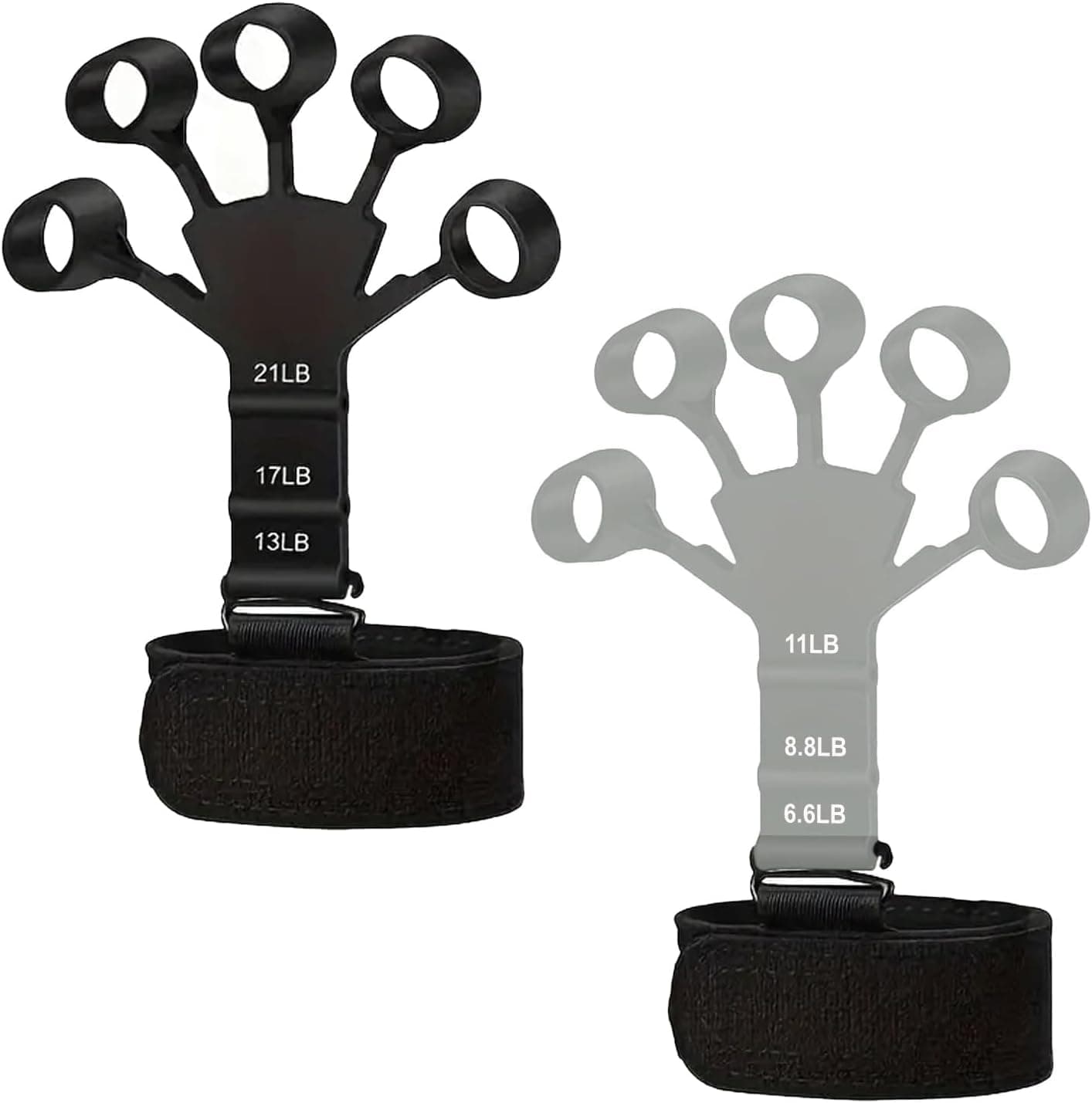 SKY LAND Adjustable Finger Grip Strengthener Set - Ideal Hand Therapy, Rock Climbing, and Pain Relief - Boost Grip Strength, Relieve Arthritis and Carpal Tunnel Discomfort EM-9367