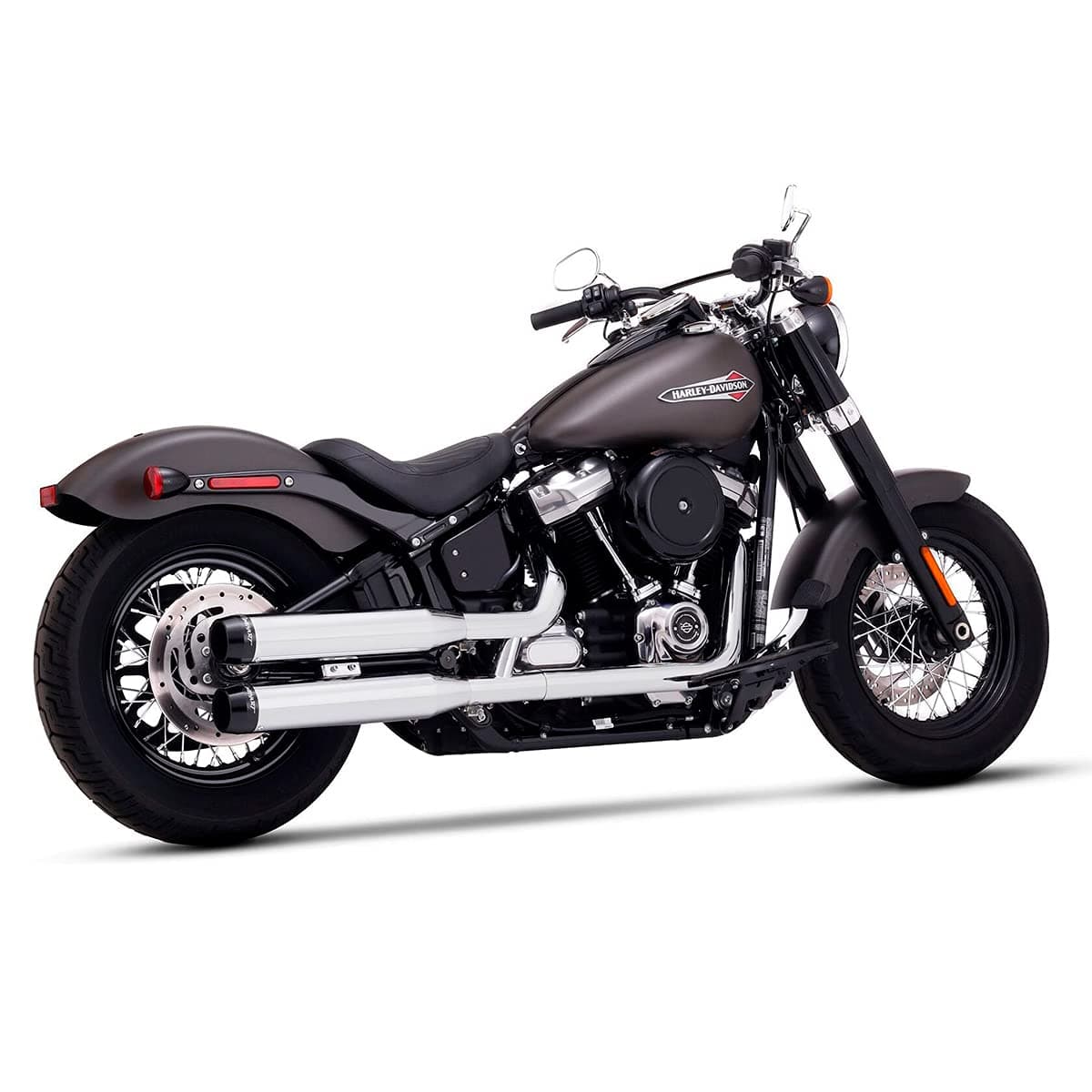 Rinehart 500-1201 3.5" Slip-On Exhausts, Chrome/Classic Harley Softail 2018-