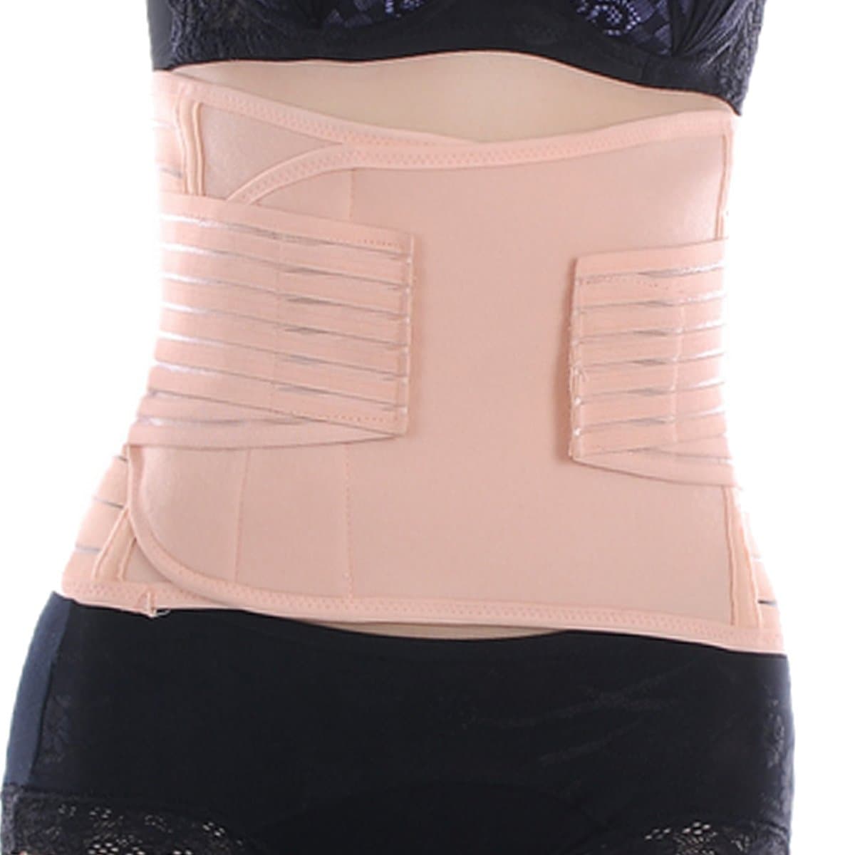 EQMUMBABY Women Elastic Breathable Postnatal Revovery Waist Hips Slim Belt Body Shaping Girdle Belt Asian Size L