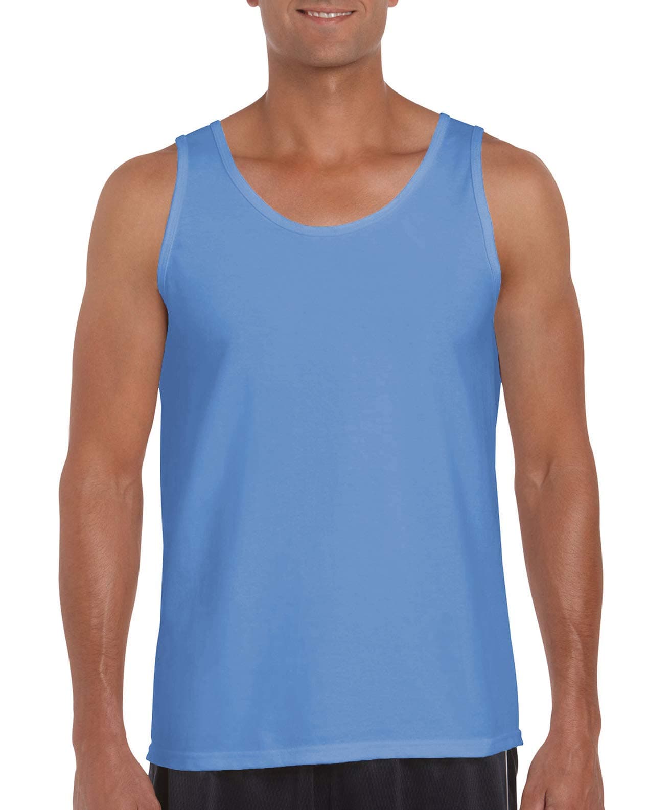 Fashion Gildan 2200 Cotton Tank Top Carolina Blue Small